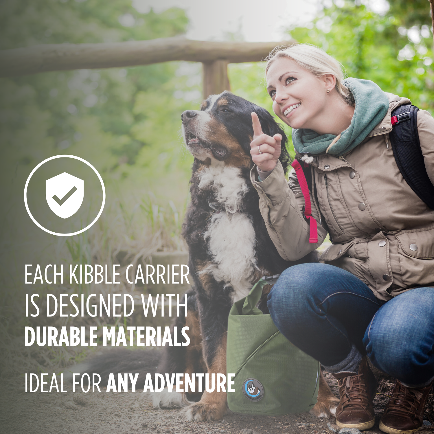 Kibble carrier outlet